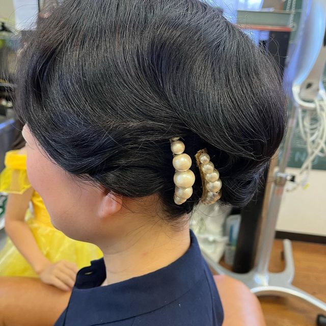 結婚式ヘアセットの画像